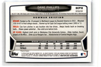 2013 Bowman Chrome Prospects Blue Wave Dane Phillips #BCP18