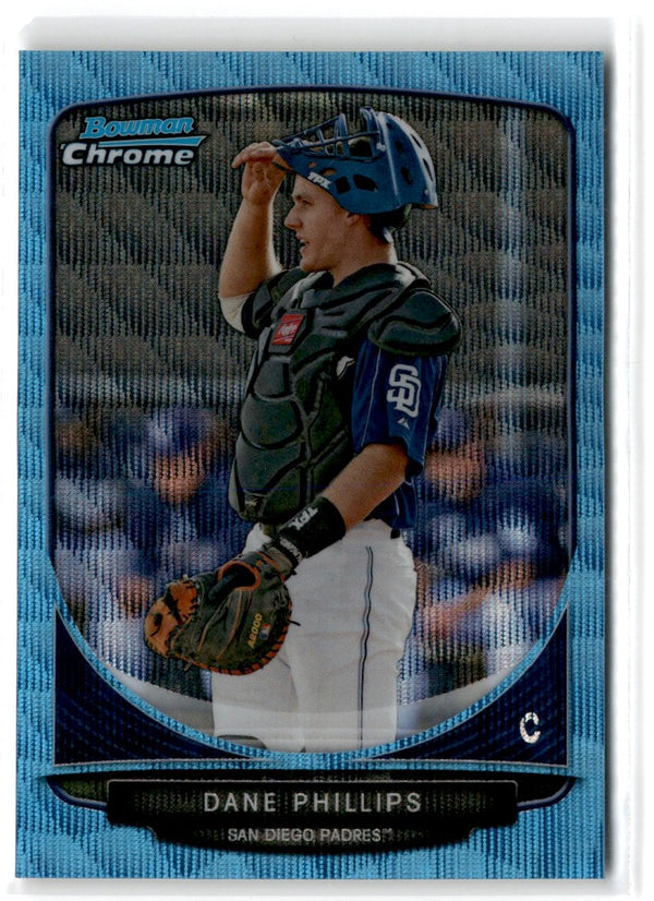 2013 Bowman Chrome Prospects Blue Wave Dane Phillips #BCP18