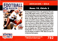 1990 Pro Set American Bowl: Berlin #782