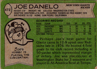 1978 Topps Joe Danelo #472