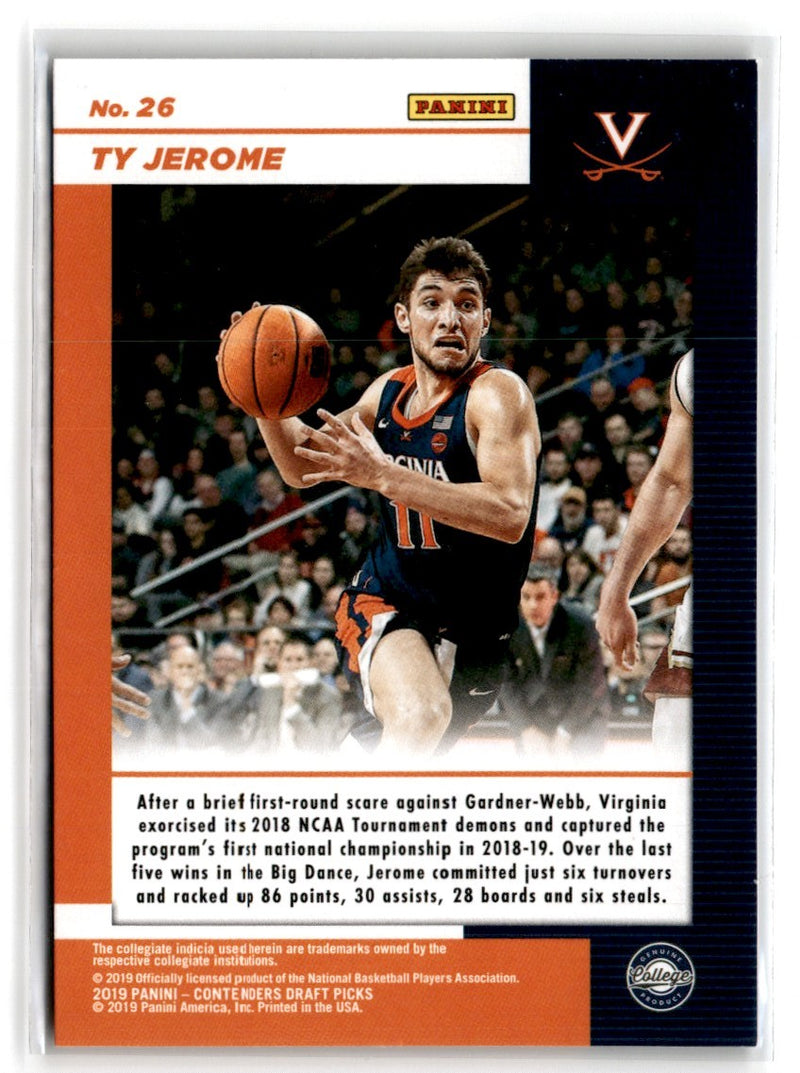 2019 Panini Contenders Draft Picks Game Day Ticket Ty Jerome