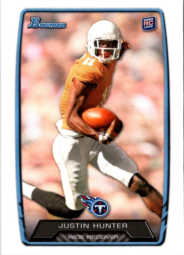 2013 Bowman Justin Hunter #196 Rookie