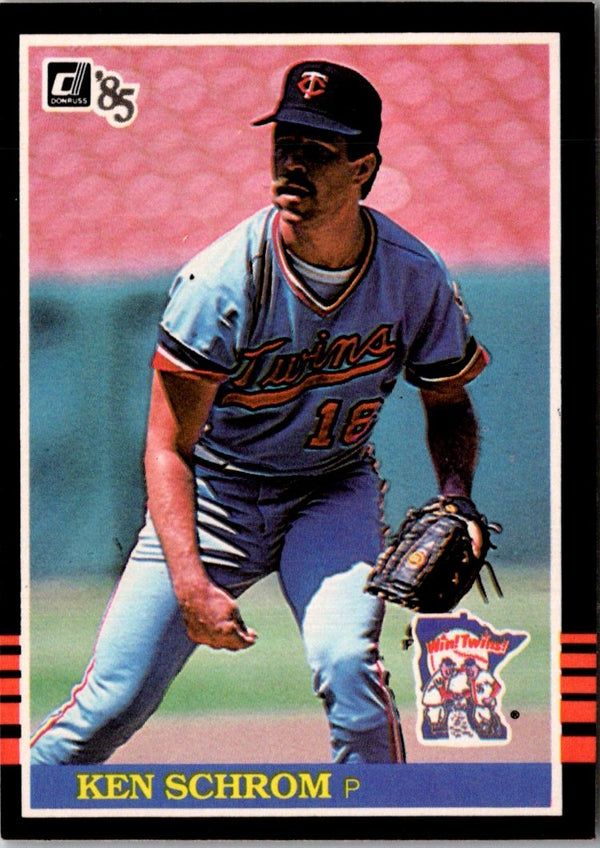 1985 Donruss Ken Schrom #486