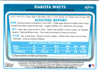 2011 Bowman Chrome Prospects Dakota Watts #BCP154