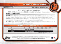 2022 Bowman Draft Baseball Maikol Hernandez #BD-106 Rookie