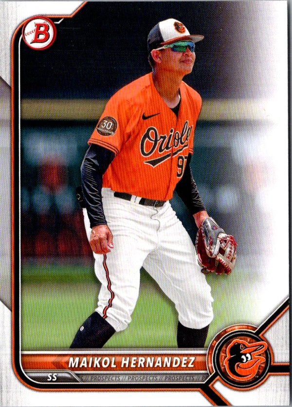 2022 Bowman Draft Baseball Maikol Hernandez #BD-106 Rookie