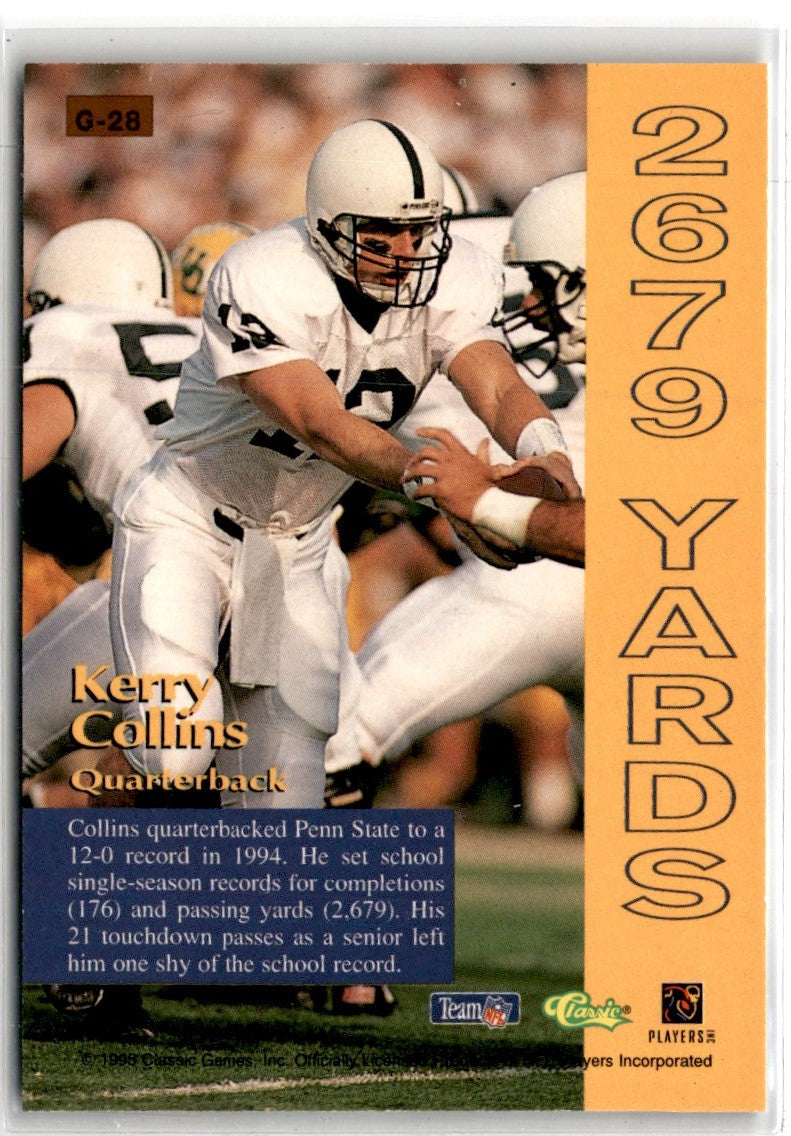 1995 Pro Line Grand Gainers Kerry Collins