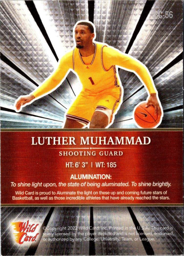 2022 Wild Card Matte Luther Muhammad