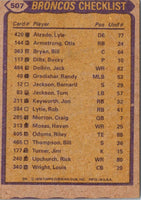 1979 Topps Lonnie Perrin/Riley Odoms/Steve Foley/Bernard Jackson/Lyle Alzado #507