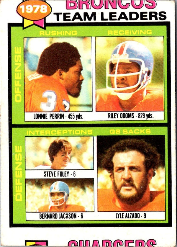 1979 Topps Lonnie Perrin/Riley Odoms/Steve Foley/Bernard Jackson/Lyle Alzado #507