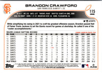 2022 Topps Chrome Brandon Crawford #115