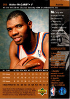 1996 Upper Deck Walter McCarty #263 Rookie