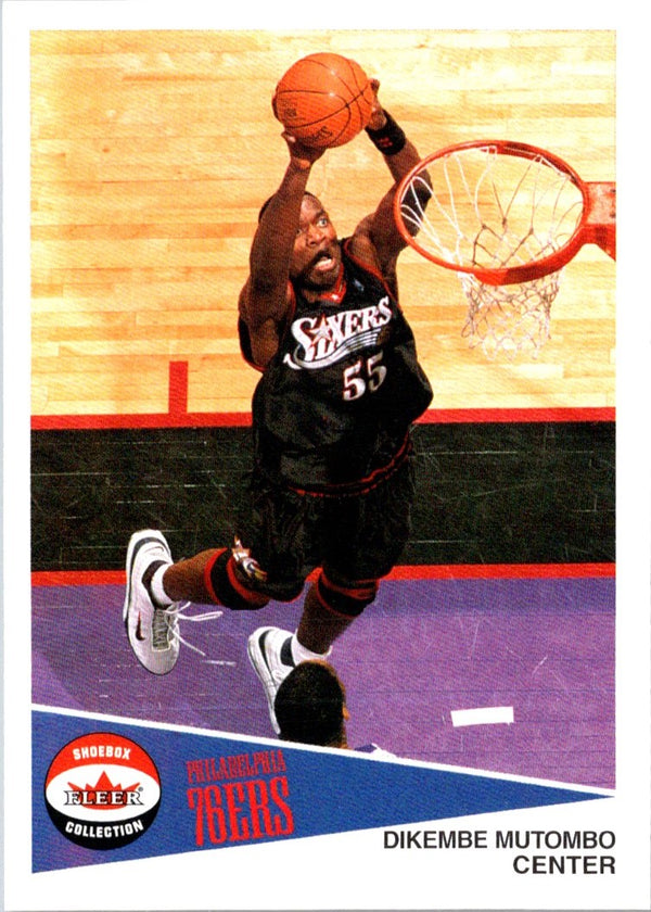 2001 Fleer Shoebox Dikembe Mutombo #116