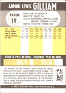 1990 Fleer Armon Gilliam