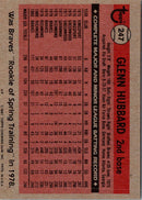 1981 O-Pee-Chee Glenn Hubbard