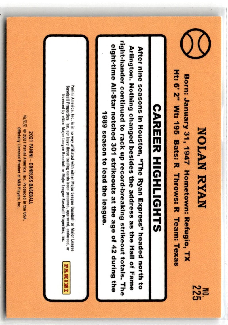 2021 Donruss Nolan Ryan