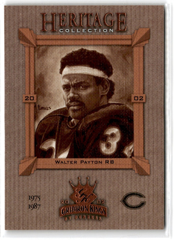 2002 Donruss Gridiron Kings Heritage Collection Walter Payton #HC-21