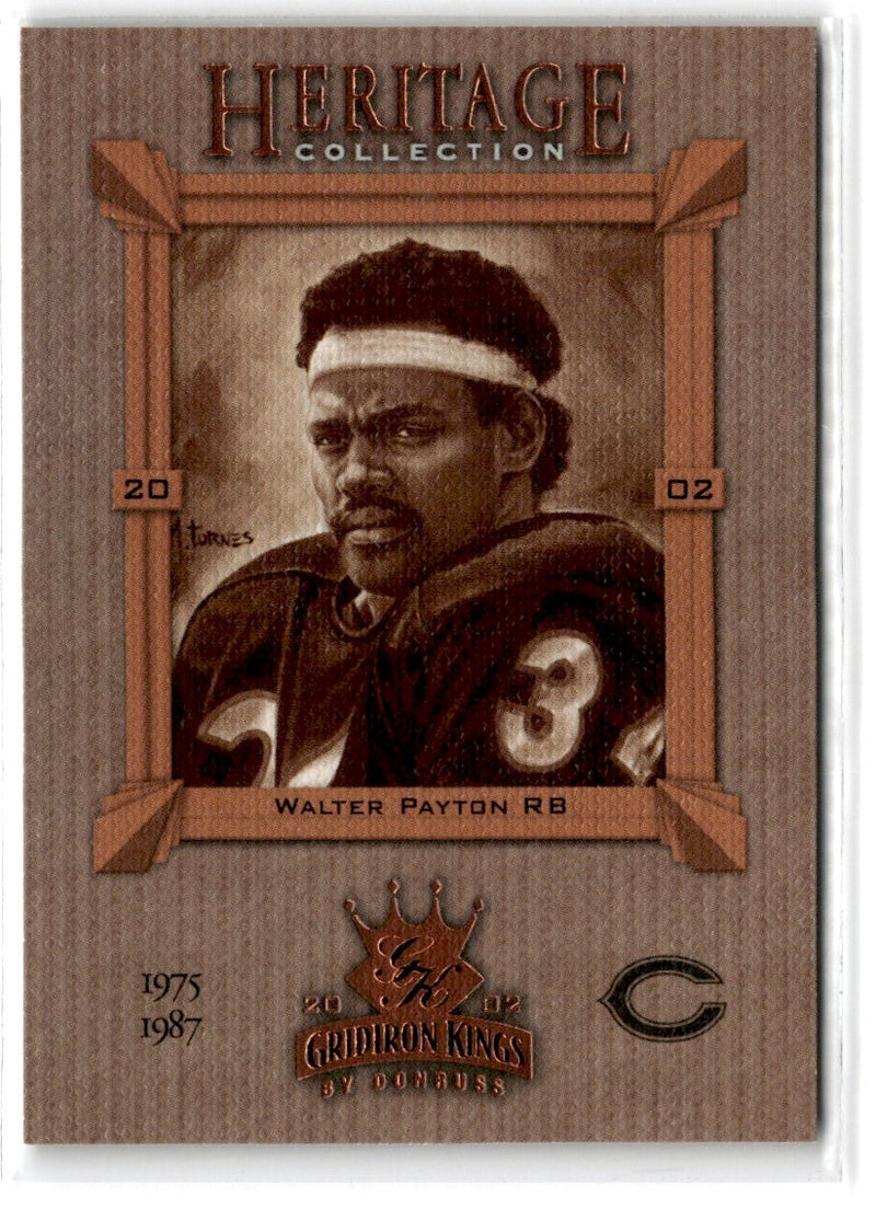 2002 Donruss Gridiron Kings Heritage Collection Walter Payton