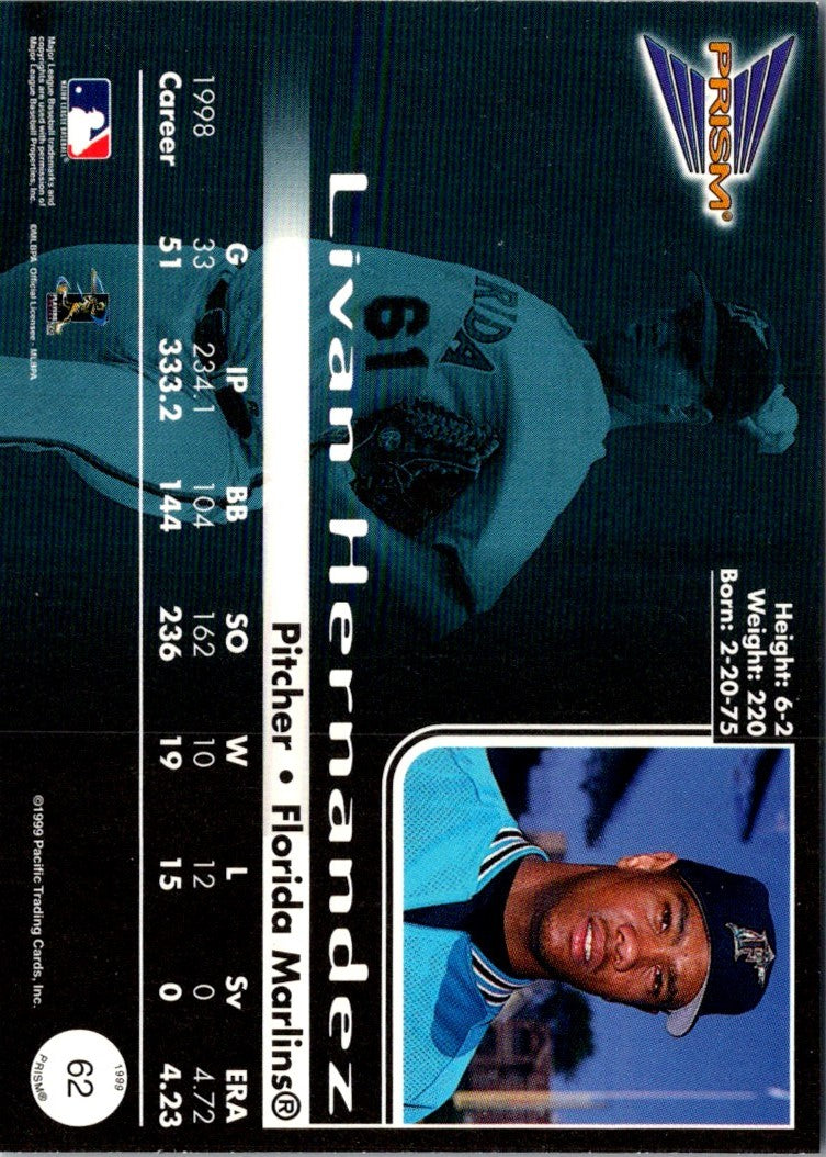 1999 Pacific Prism Livan Hernandez