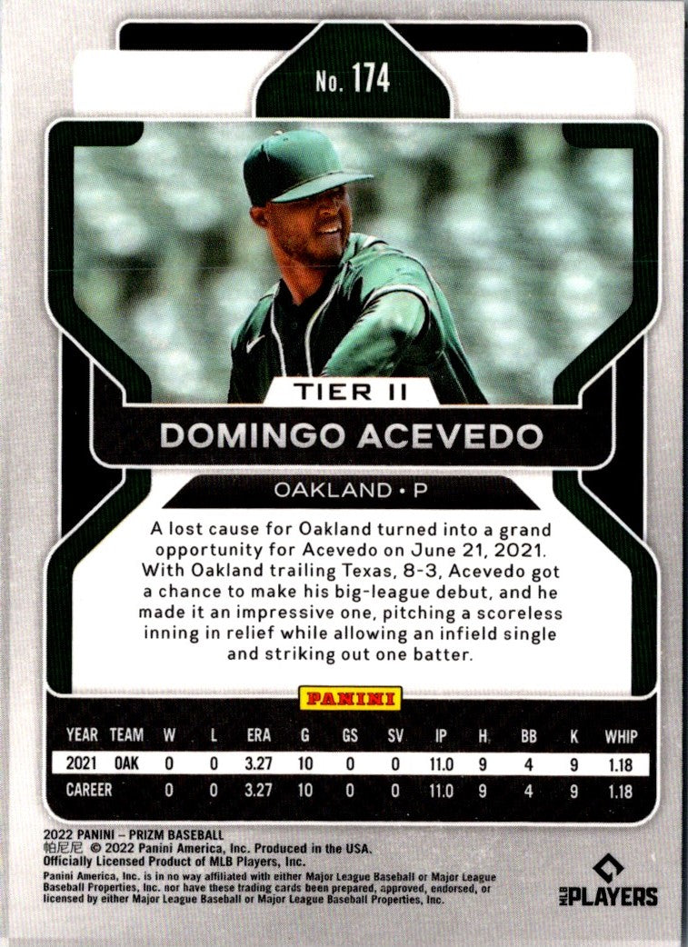 2022 Panini Prizm Domingo Acevedo