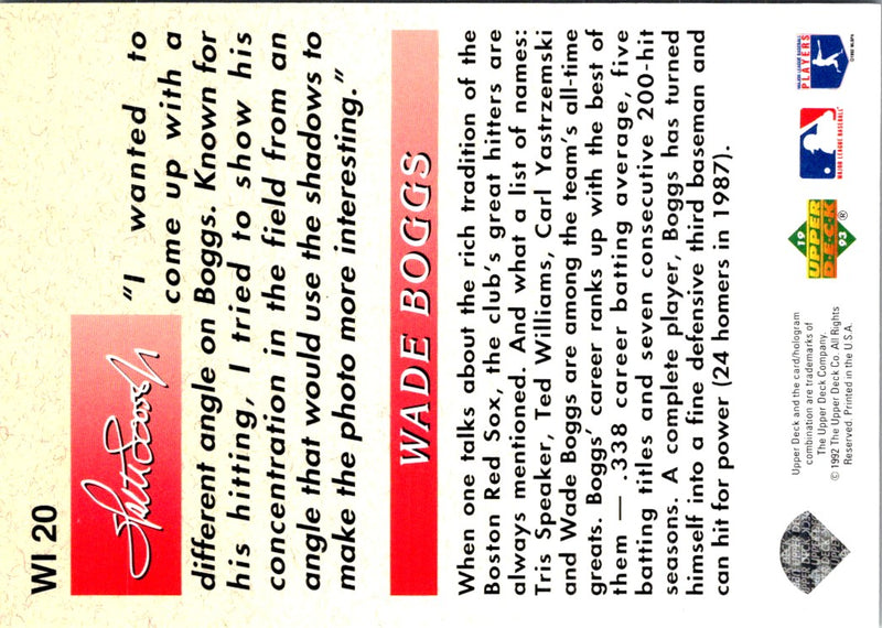 1991 Star Home Run Wade Boggs