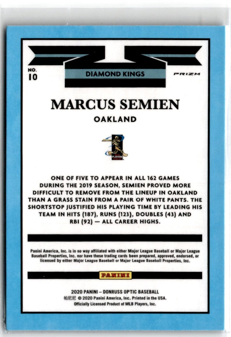 2020 Donruss Blue Marcus Semien