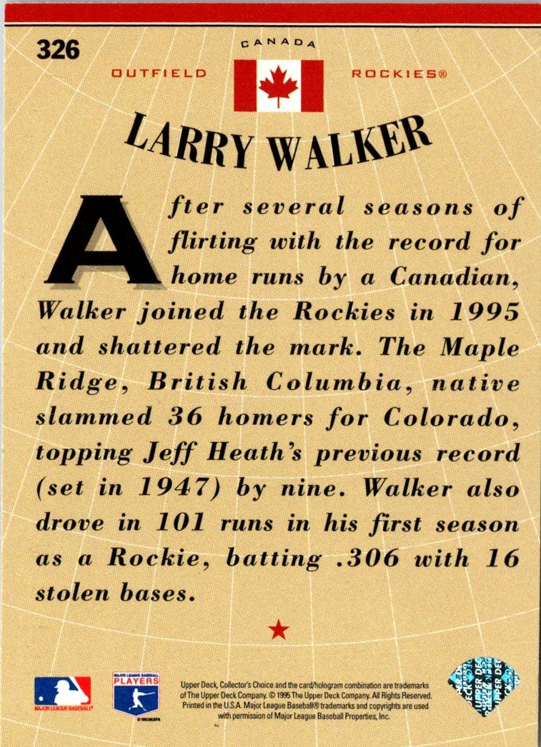 1996 Collector's Choice Larry Walker