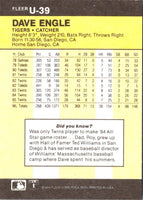 1986 Fleer Update Dave Engle #U-39
