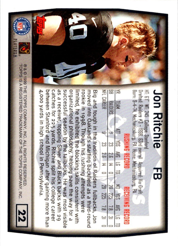 1999 Topps Jon Ritchie