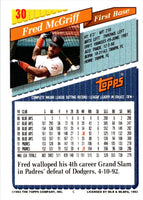 1993 Topps Gold Fred McGriff #30