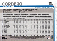 2019 Topps Franchy Cordero #539