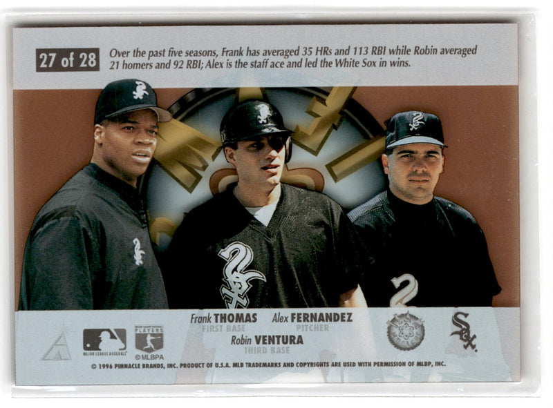 1996 Select Team Nucleus Robin Ventura/Alex Fernandez/Frank Thomas