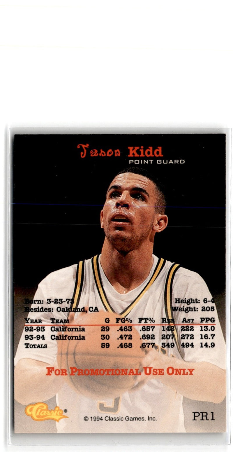 1995 Classic Superior Pix Instant Impact Jason Kidd