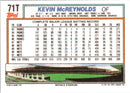 1992 Topps Traded Kevin McReynolds
