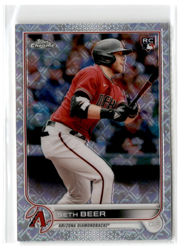 2022 Topps Chrome Logofractor Edition Seth Beer #93 Rookie