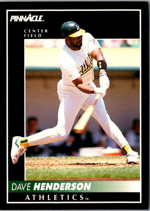 1992 Pinnacle Dave Henderson #16