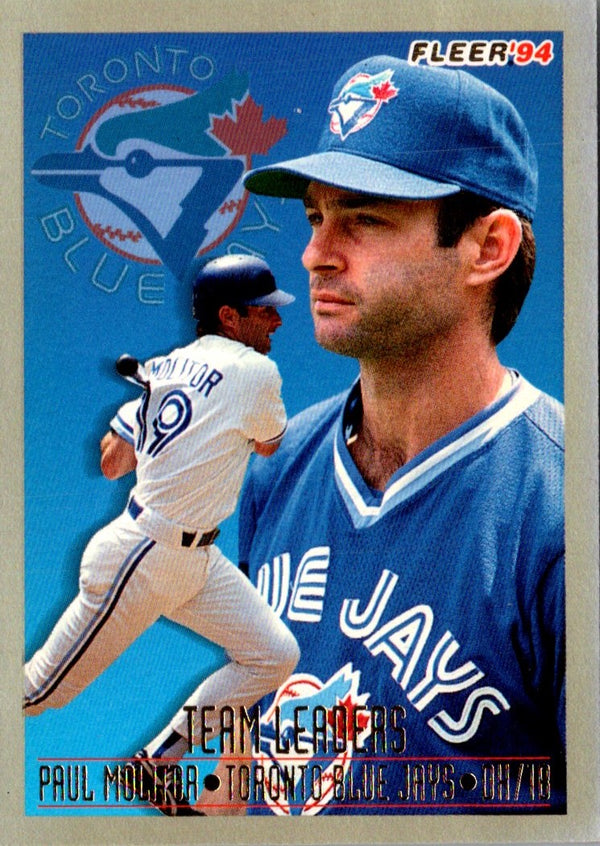 1994 Fleer Team Leaders Paul Molitor #14