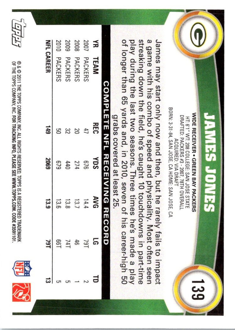 2011 Topps James Jones