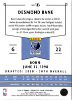 2020 Panini Chronicles Desmond Bane #133 Rookie