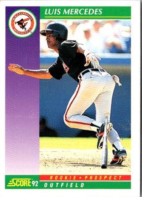 1992 Score Luis Mercedes #826