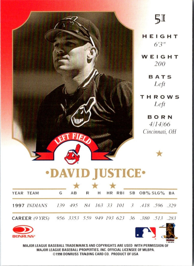 1998 Leaf David Justice