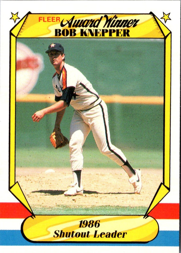 1987 Fleer Award Winners Bob Knepper #20