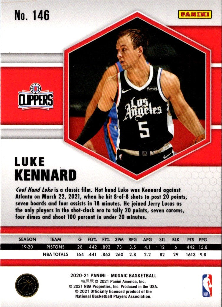 2020 Panini Mosaic Luke Kennard