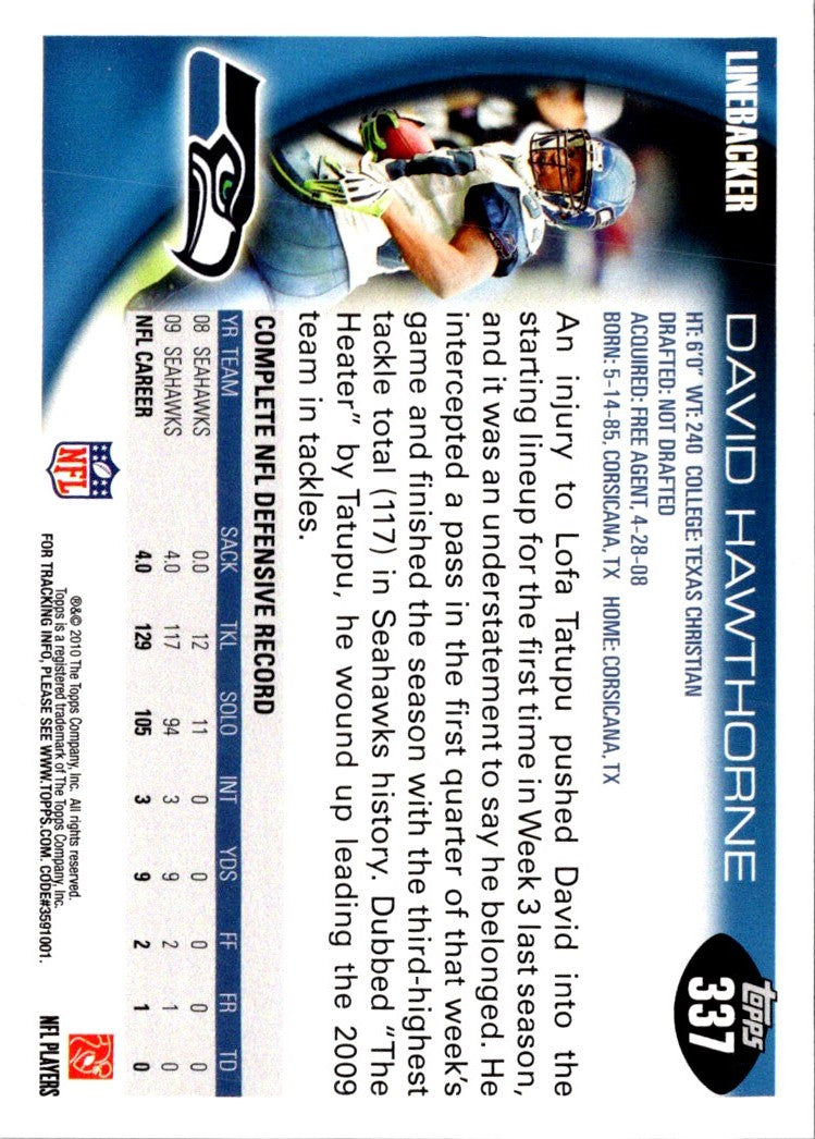 2010 Topps David Hawthorne