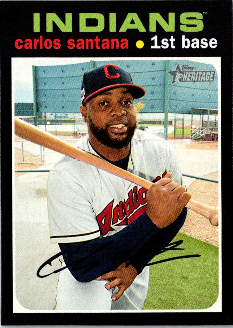 2020 Topps Heritage Carlos Santana