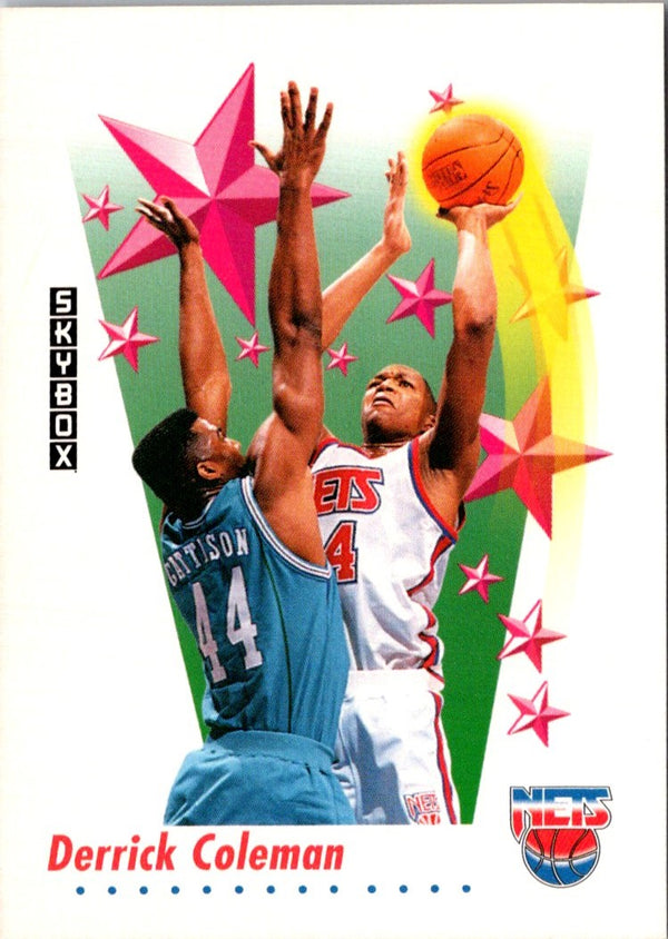 1991 SkyBox Derrick Coleman #502