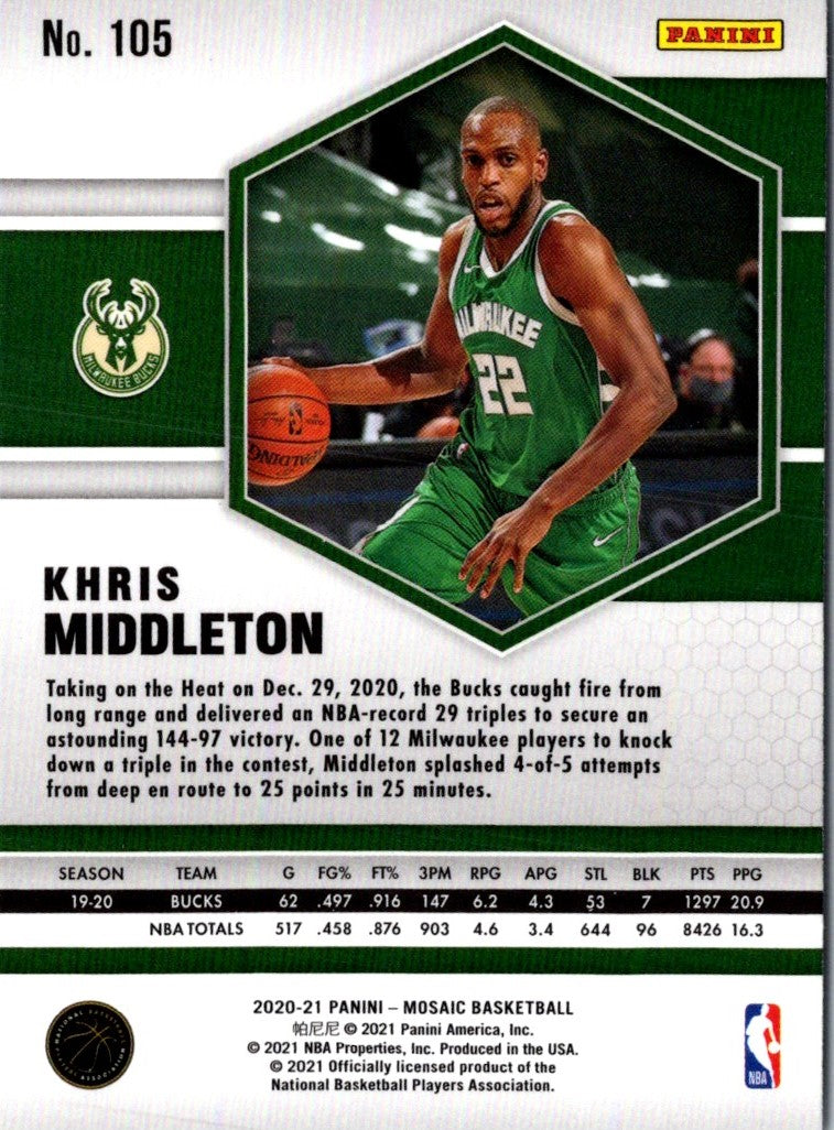 2020 Panini Mosaic Khris Middleton