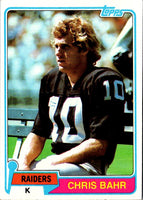 1981 Topps Chris Bahr #107