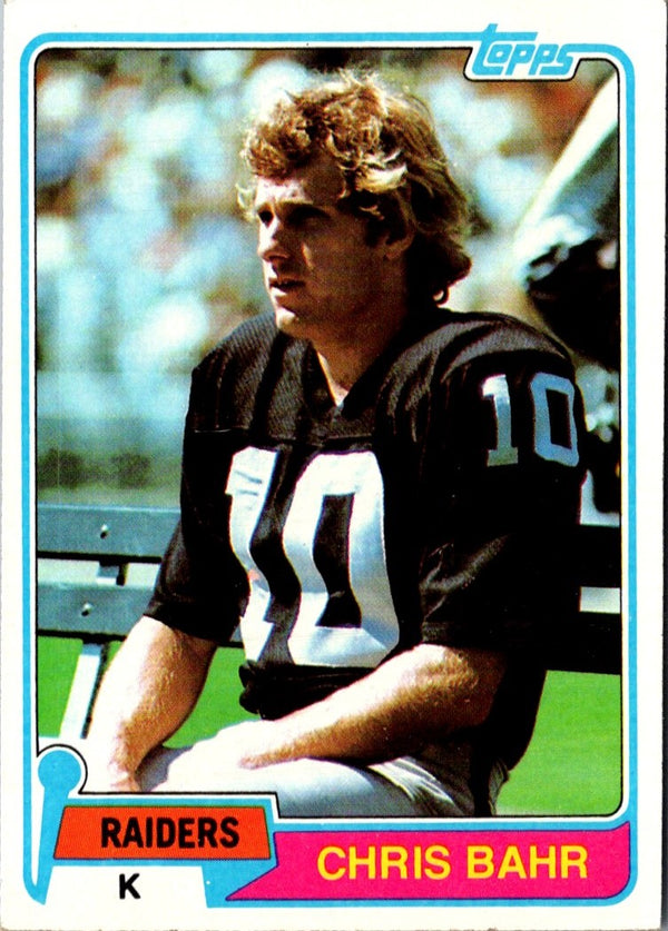 1981 Topps Chris Bahr #107