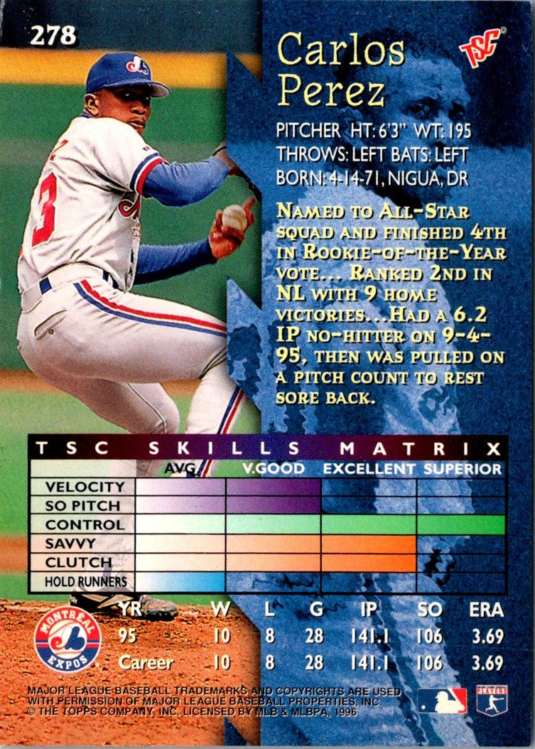 1996 Stadium Club Carlos Perez